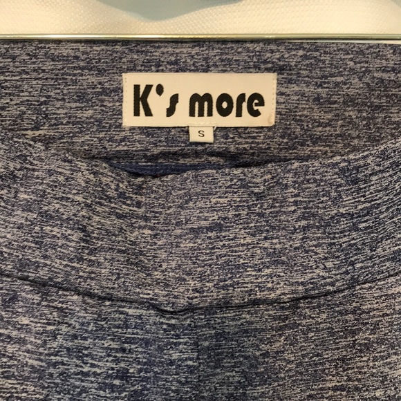 K’s more- LEGGINGS/ YOGA PANTS/ BLUE- VIOLET COLOR - Picture 4 of 4